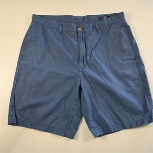 vineyard vines 34x9" Blue Flat Front Club Chino Mens Shorts